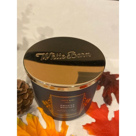 Bath & Body Works “Sweater Weather” New 3 Wick Candle - Picture 4 of 5